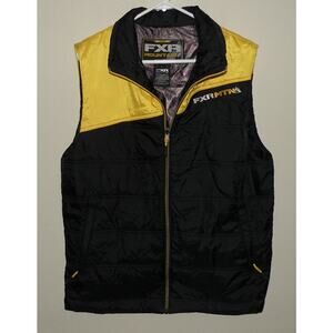 FXR Mountain Canada Men’s Large Block Heater Puffer Vest Yellow Black